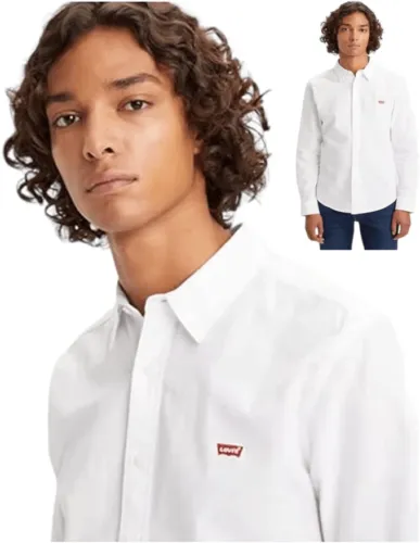 Levi's Men's Longsleeve Battery Housemark Slim Shirt