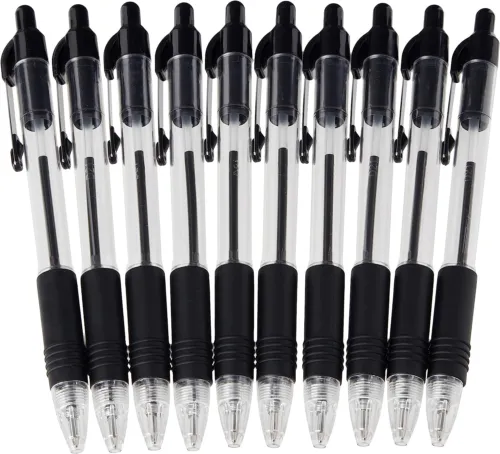 Zebra Grip Black Ballpoint Pens, 10 Count