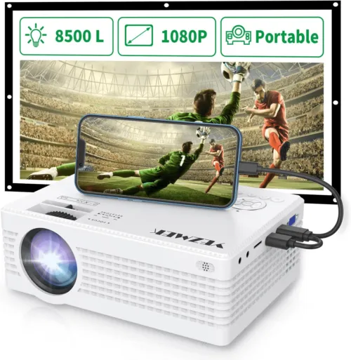 Portable Projector Compatible with Fire TV-Stick