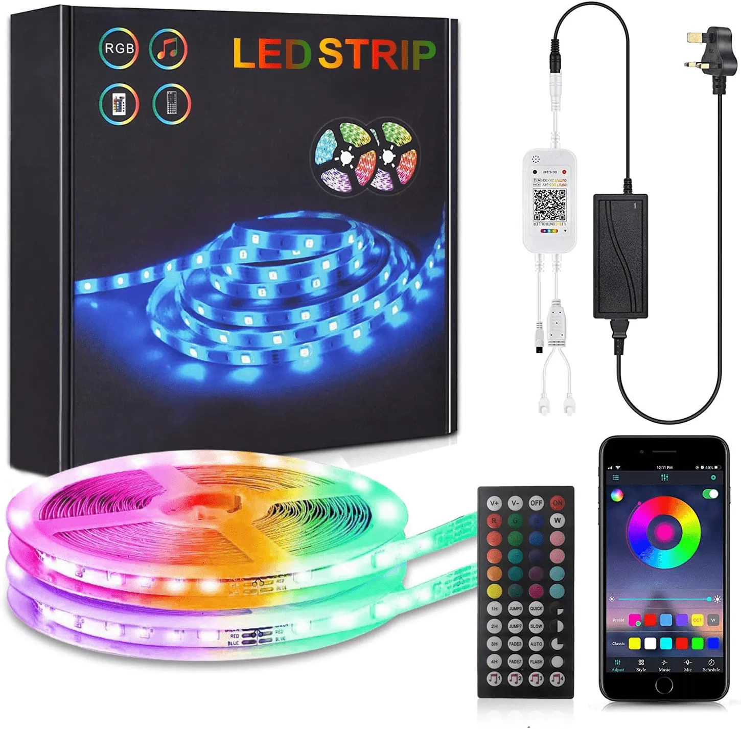 Colour Changing LED Kit RGB with Remote Control