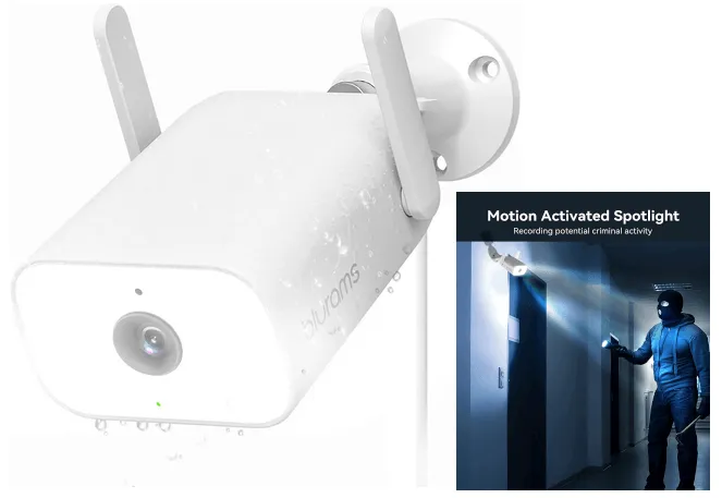 Wifi Camera, Outdoor Camera with Floodlight