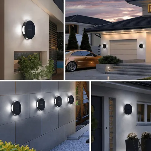 Solar Wall Lights Outdoor Daylight White Solar Wall Lights