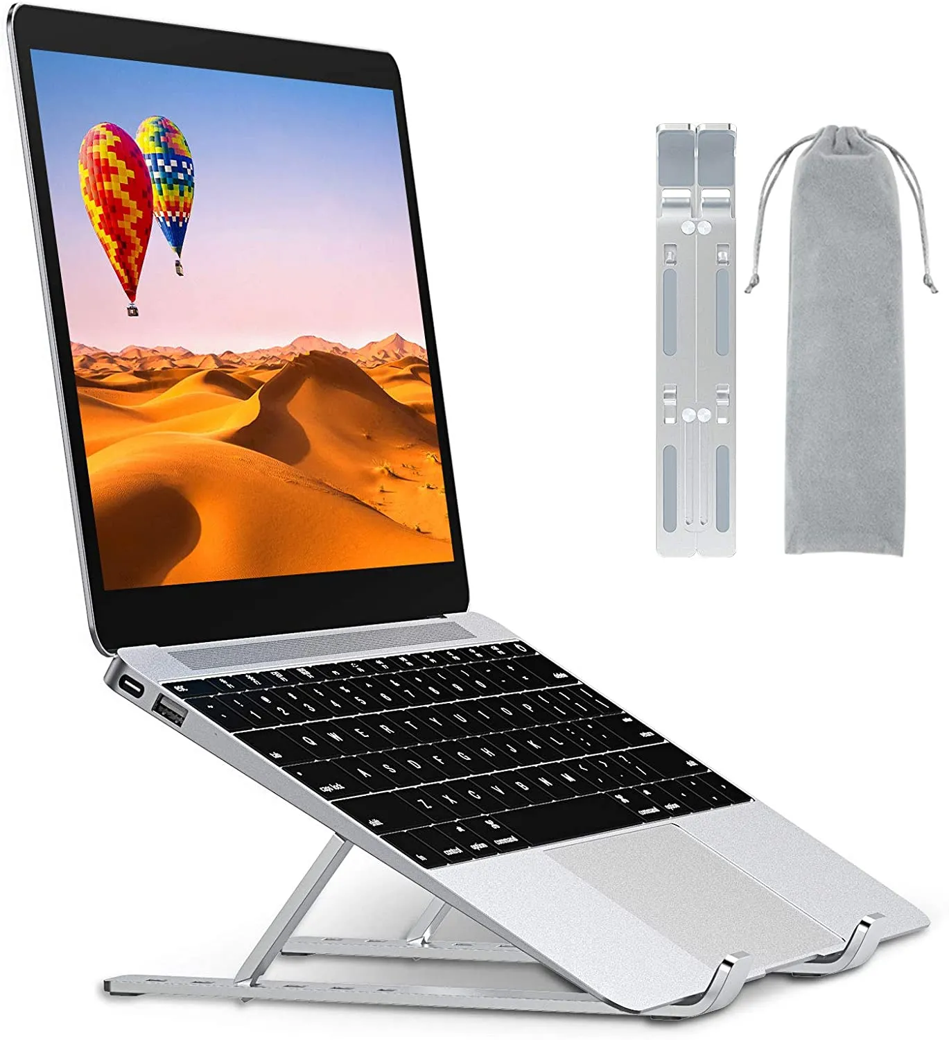 Aluminum Ventilated Macbook Stand Ergonomic and Adjustable