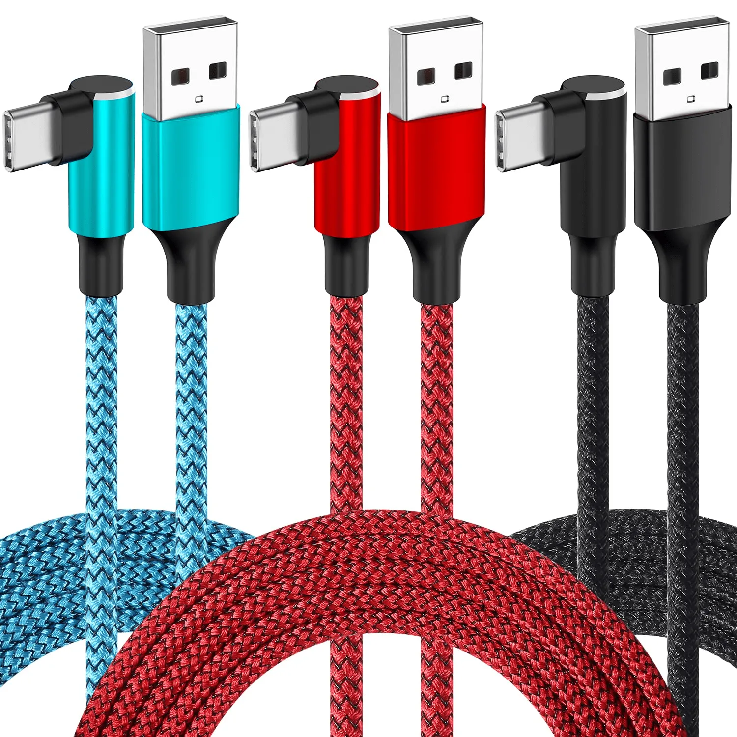 Type C Charger Fast Charging Cable Right Angle