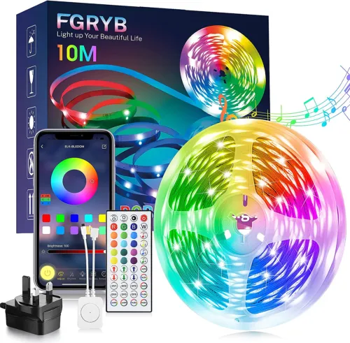 Music Sync RGB Colour Changing Led Lights for Bedroom with Bluetooth