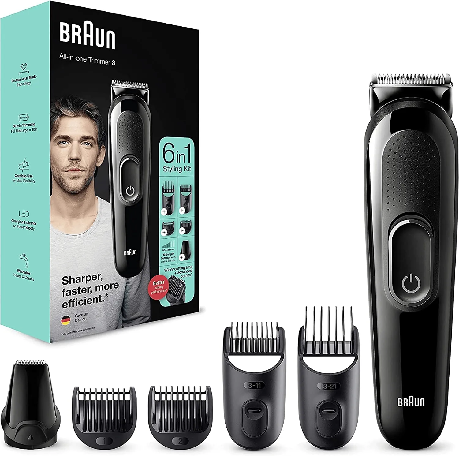 Male Grooming Kit With Beard Trimmer and Hair Clippers