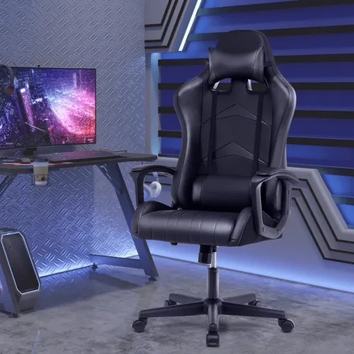Ergonomic High Back Office Racing Chair with Armrest