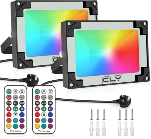 Colour Changing Flood Lights with Remote Control