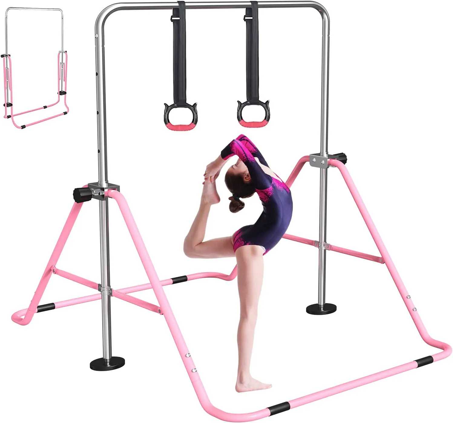 Folding Horizontal Bar Gymnastics Equipment for Kids Home Training