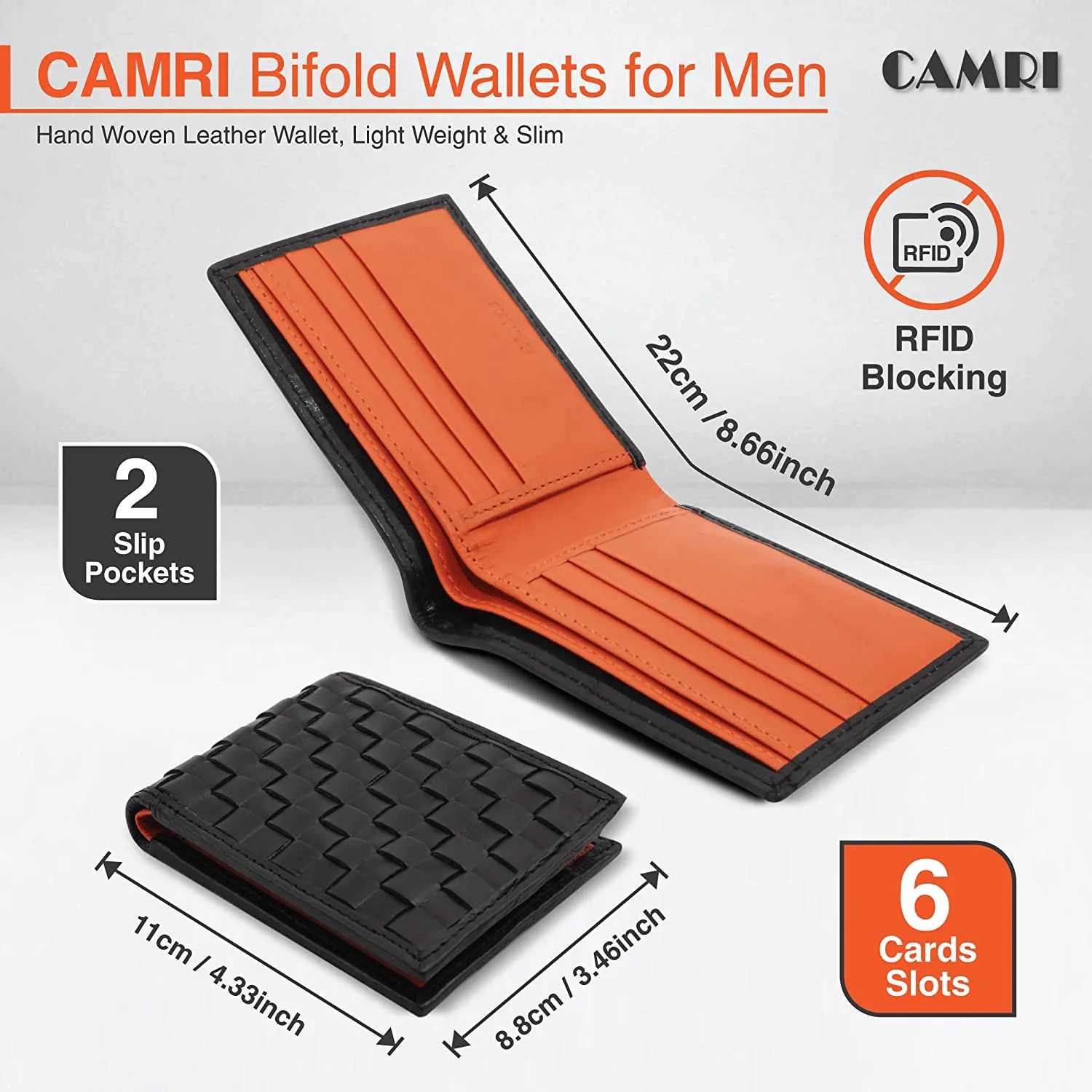 RFID Blocking Leather Wallets for Men