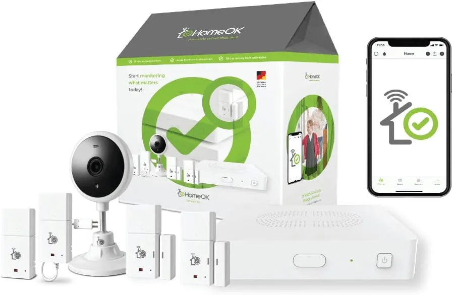 Home Monitoring Solution with Wireless Sensors and a indoor security camera