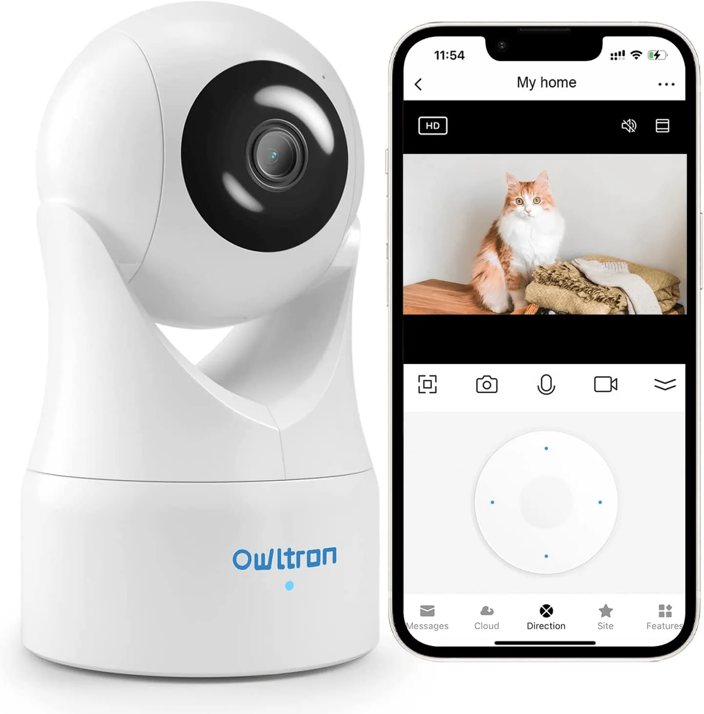 Baby Monitor with Camera and Night Vision Home Security Wi-Fi Camera