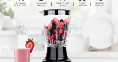 Blender Smoothie Maker with Glass Jug - Electric Mixer and Liquidiser