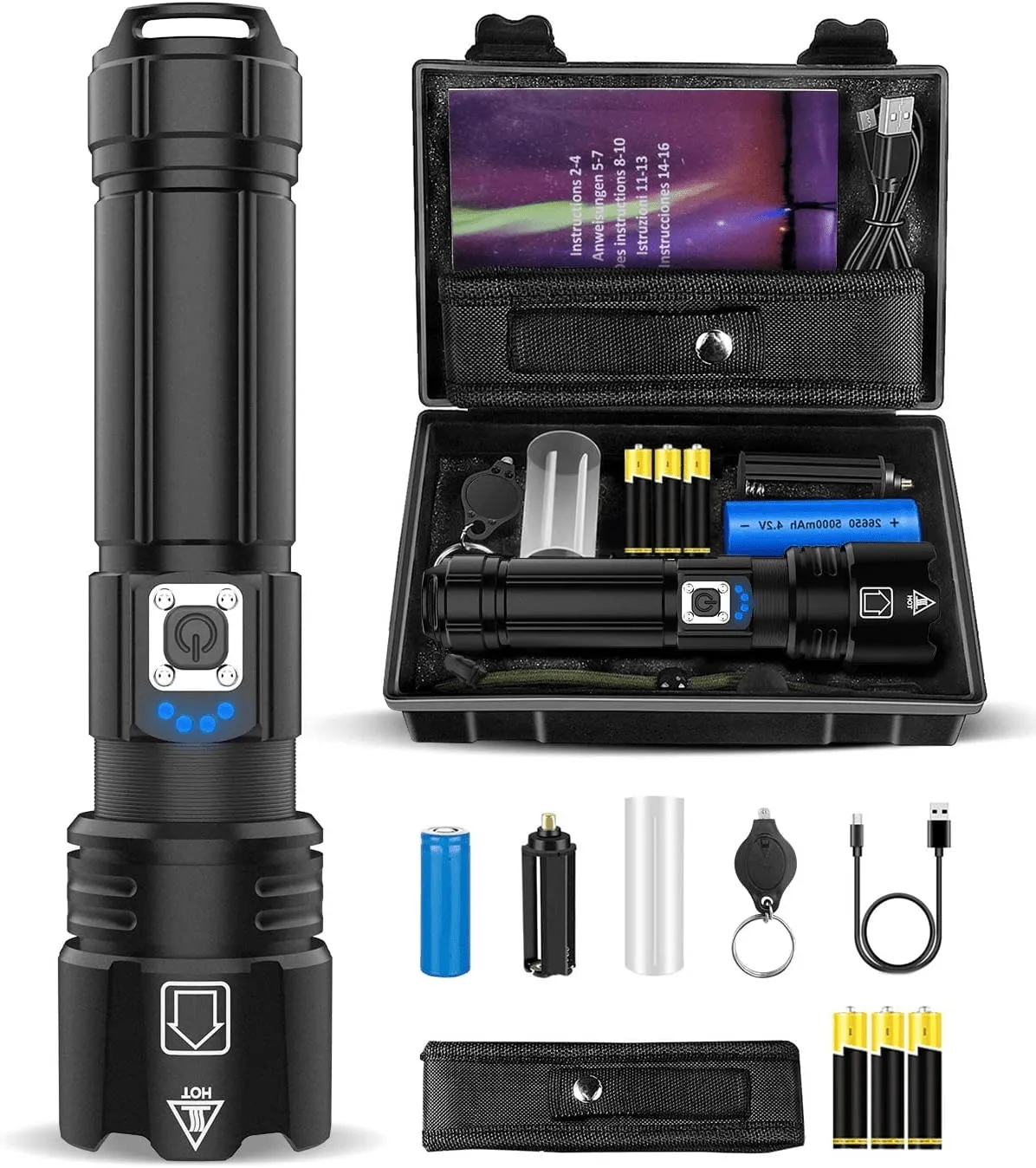 Waterproof Powerful Torch Led Super Bright