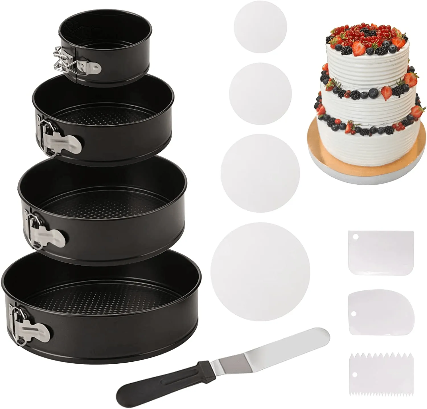 Springform Cake Pans Sets for Baking Pan Set Nonstick Cheesecake Pan