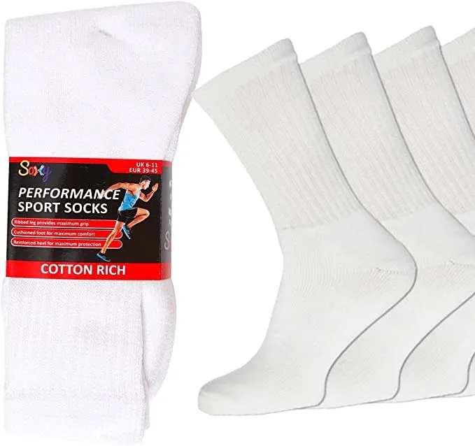 Multipack Mens Cotton Rich Sport Socks Work Socks