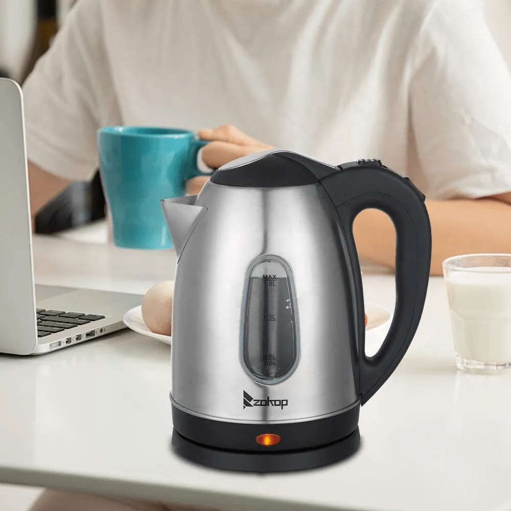 Stainless Steel Electric Kettle with Water Window