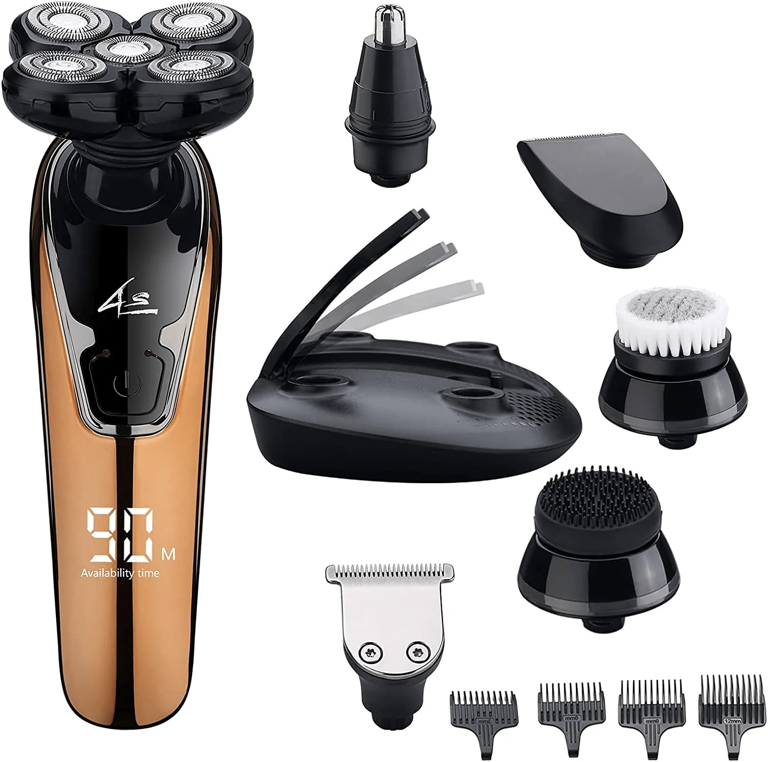 Mens Shaving Kit Electric Razor for Men Cordless Rechargable and Waterproof