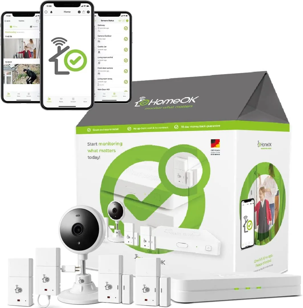 Home Monitoring Solution with Wireless Sensors and a indoor security camera