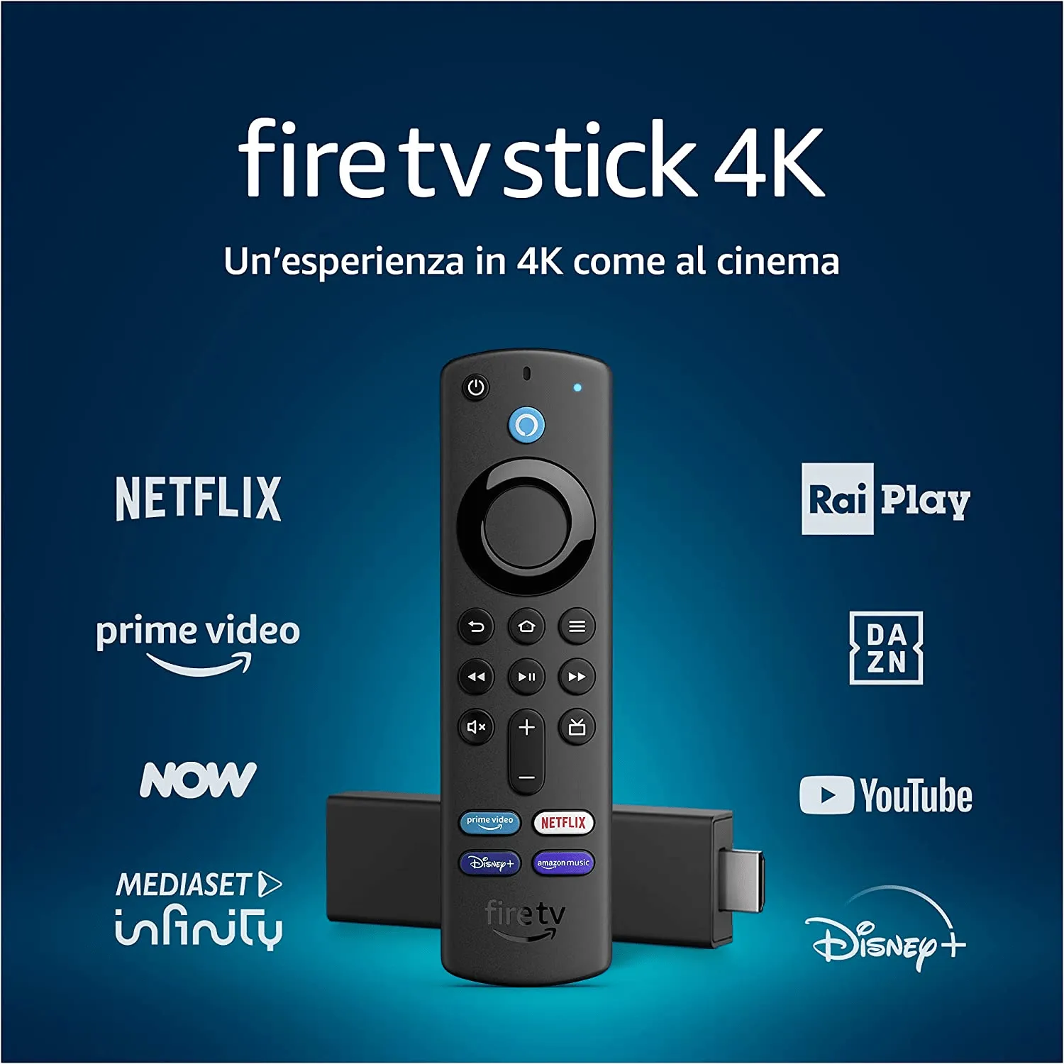 Offerta Fire TV Stick 4K con telecomando vocale