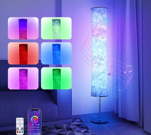 Dimmable Floor Lamp Standing Lamp with Smart APP and Remote Control