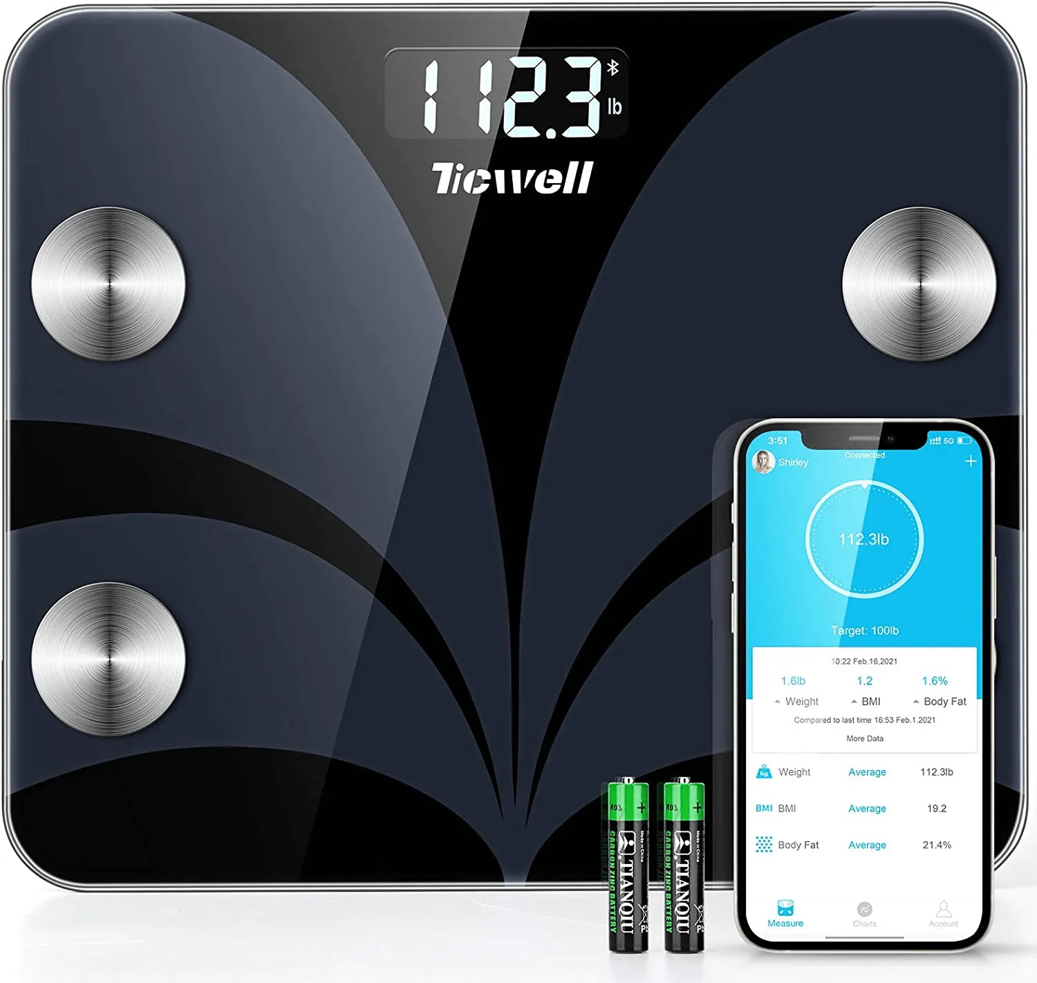 Bluetooth Weight Scale for Body Fat Composition