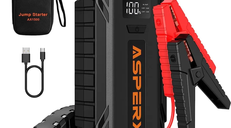 Car Battery Booster Jump Starter with Jump Leads