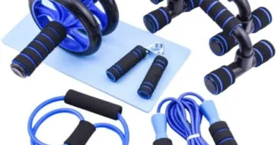Abs Roller Wheel Workout Set With Push-up Bars