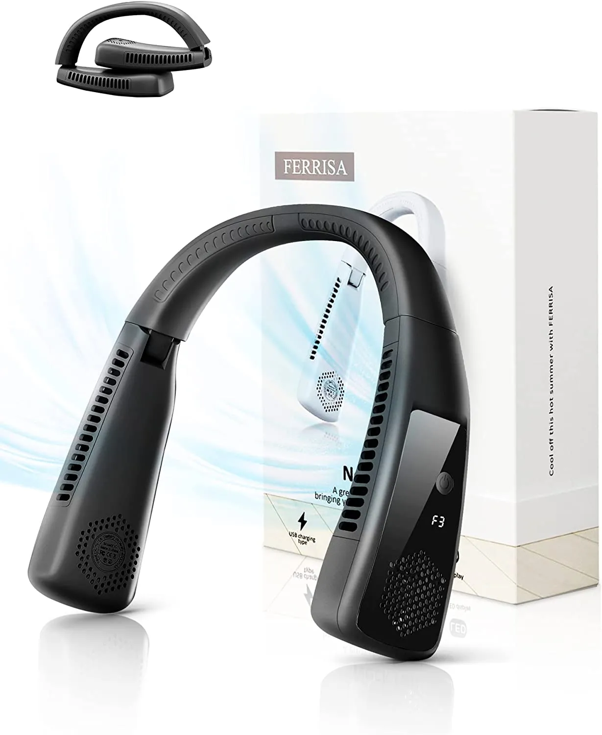 Rechargeable USB Personal Neck Fan