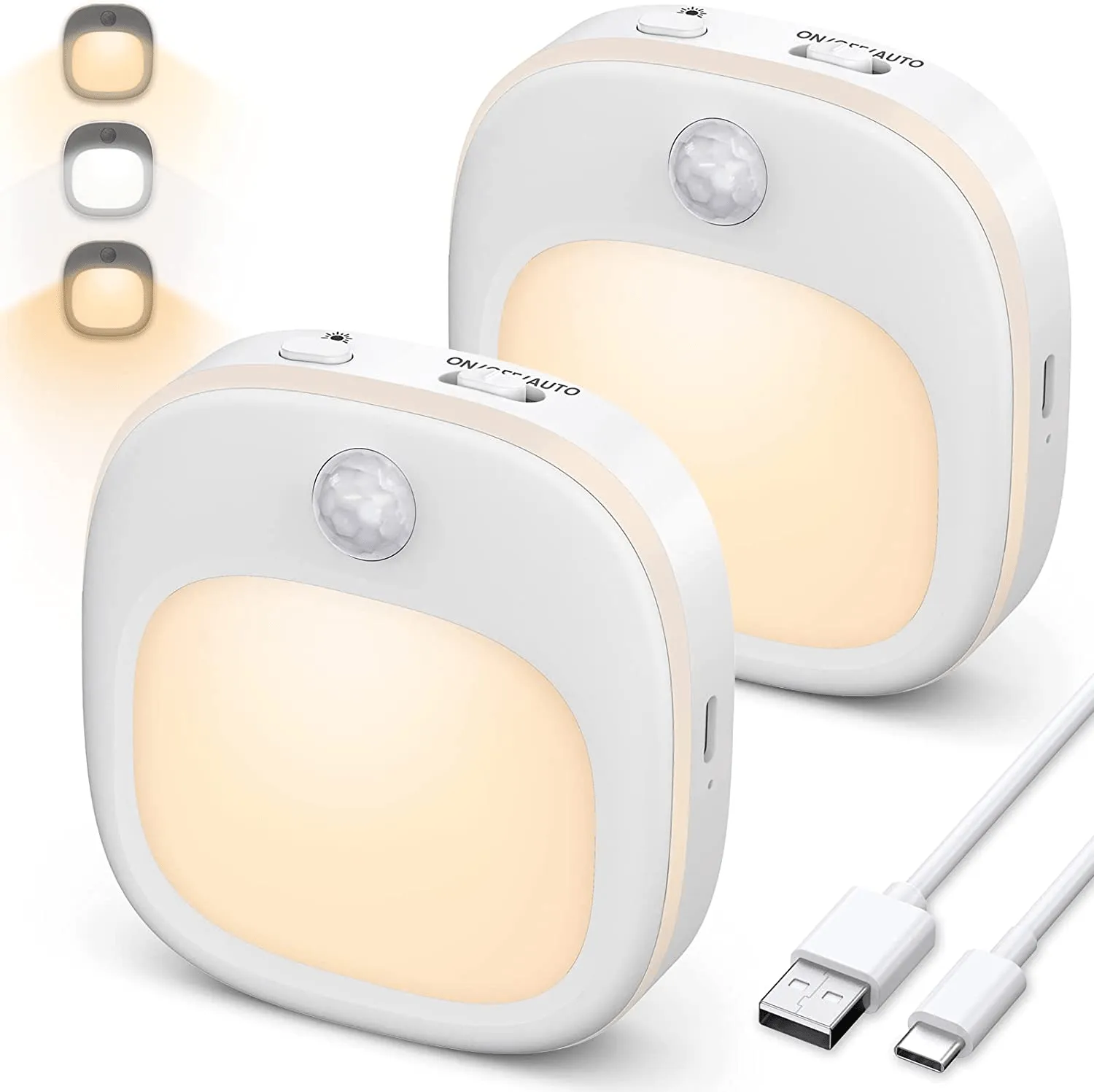 Motion Sensor Indoor Rechargeable Night Lights