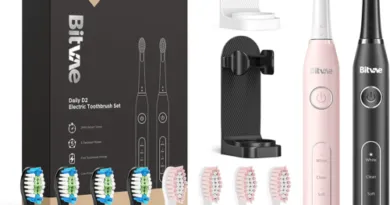 Dual Ultrasonic Electric Sonic Toothbrushes with Holders