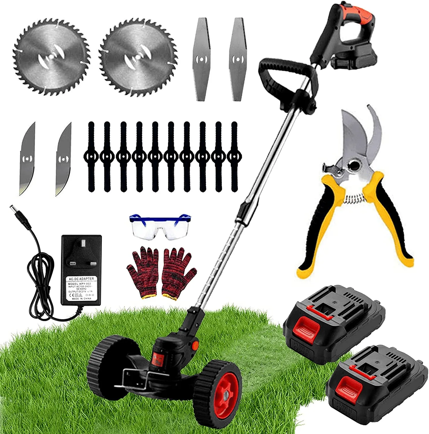 Grass Trimmer Strimmers Cordless with Fast Charger