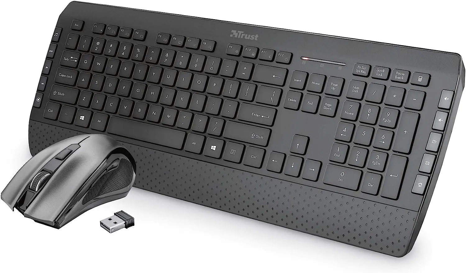 Wireless Keyboard and Mouse Set with QWERTY UK Layout