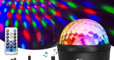 Portable LED Stage Lighting with Rotation RGB Disco Ball