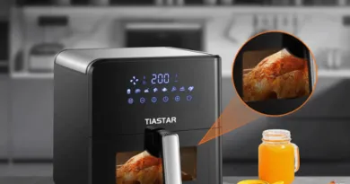 Oil Free Air Fryer Home Use with Clear Window and Rapid Air Technology
