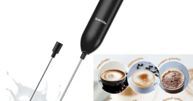 Milk Frother Electric with Single and Double Spring Whisk Head