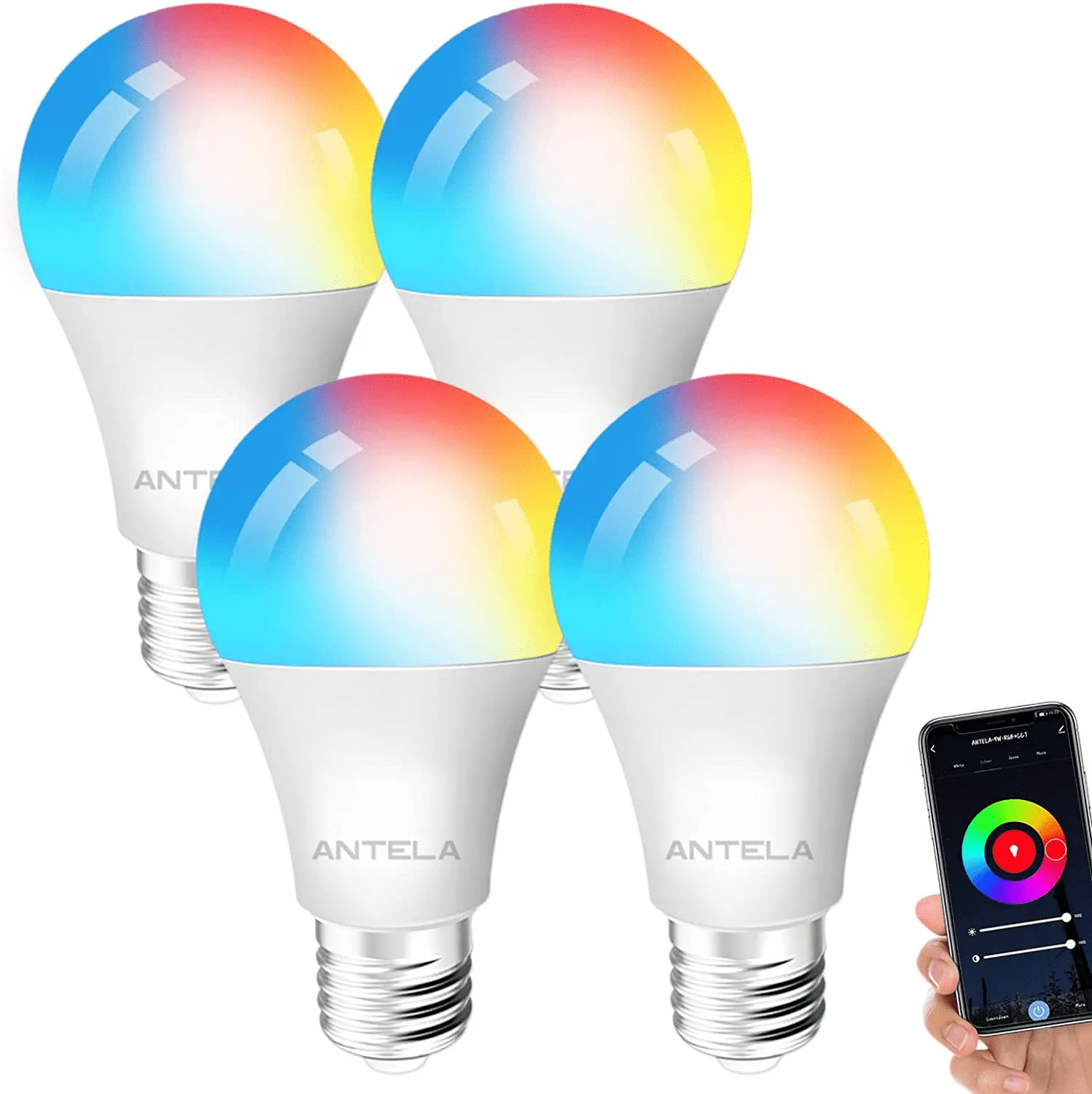 Smart Bulbs E27 Alexa WiFi Light Bulbs