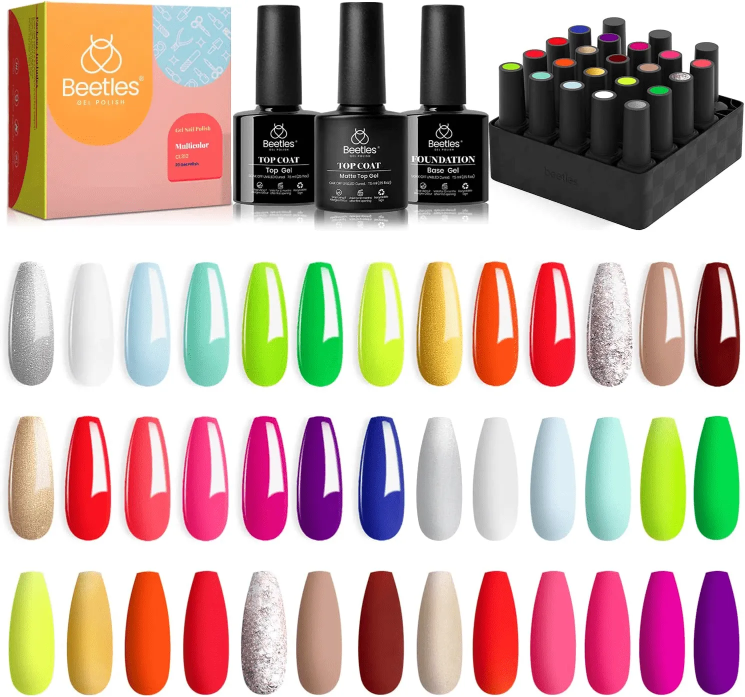 Gel Nail Polishes Soak off UV Nail Lamp Gel Neon City Collection