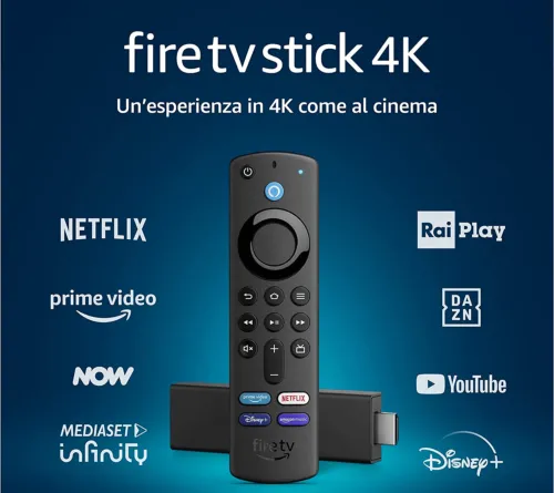 Offerta Fire TV Stick 4K con telecomando vocale Alexa