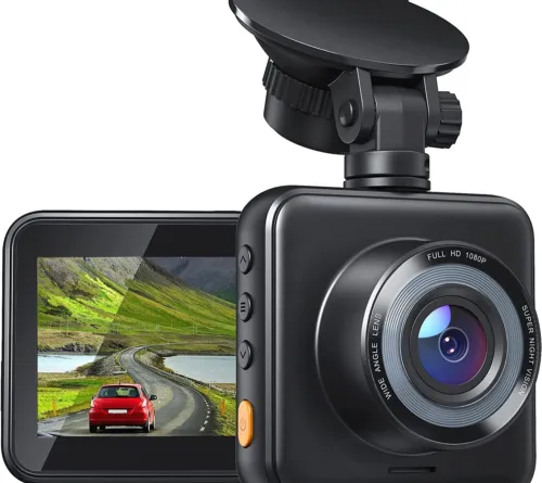 Full HD Dash Camera Suction Cup Front Dashboard Camera Recorder