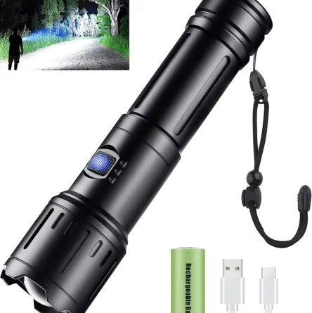 Powerful Tactical Torch LED Super Bright Rechargeable