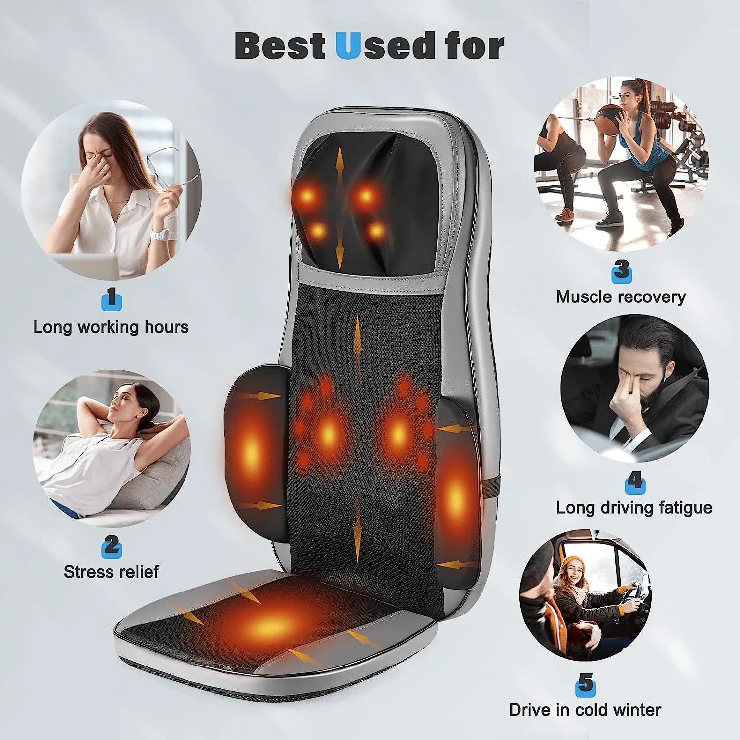 Shiatsu Neck and Back Massager with Heat