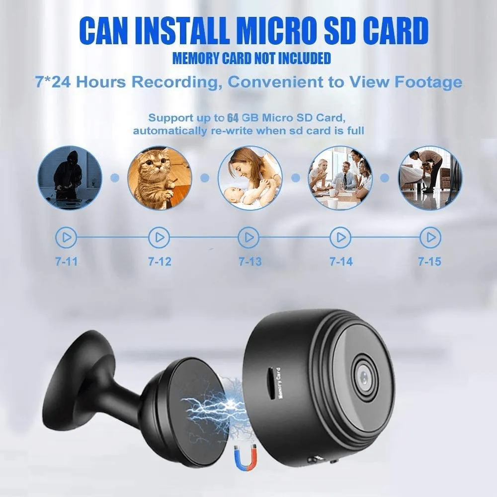 Mini Spy Wireless Camera Full HD with Audio and Video