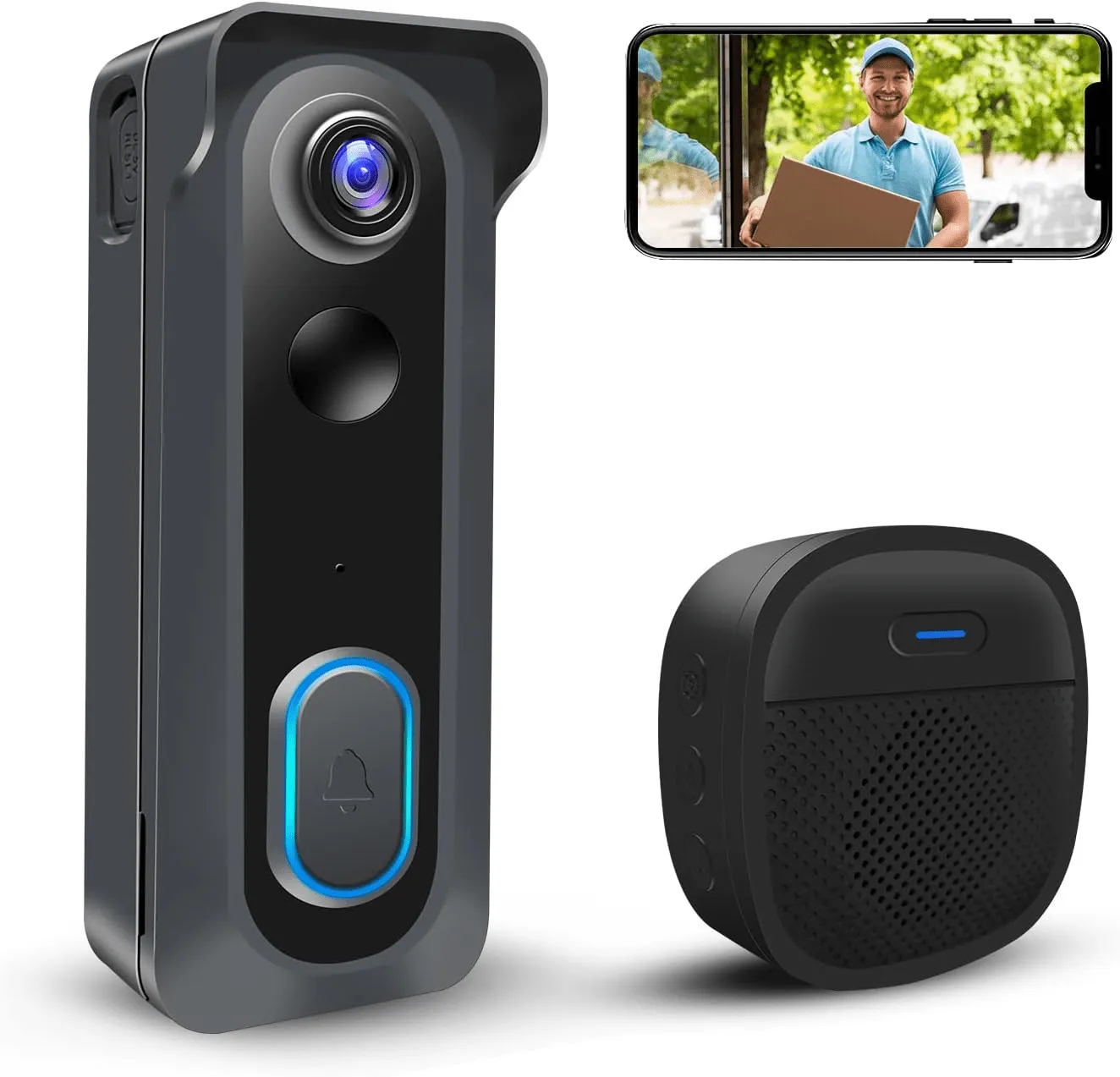 Wireless Video Doorbell Camera with Chime