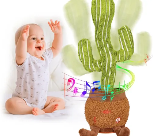 Singing Dancing Cactus Toy Repeat What You Say