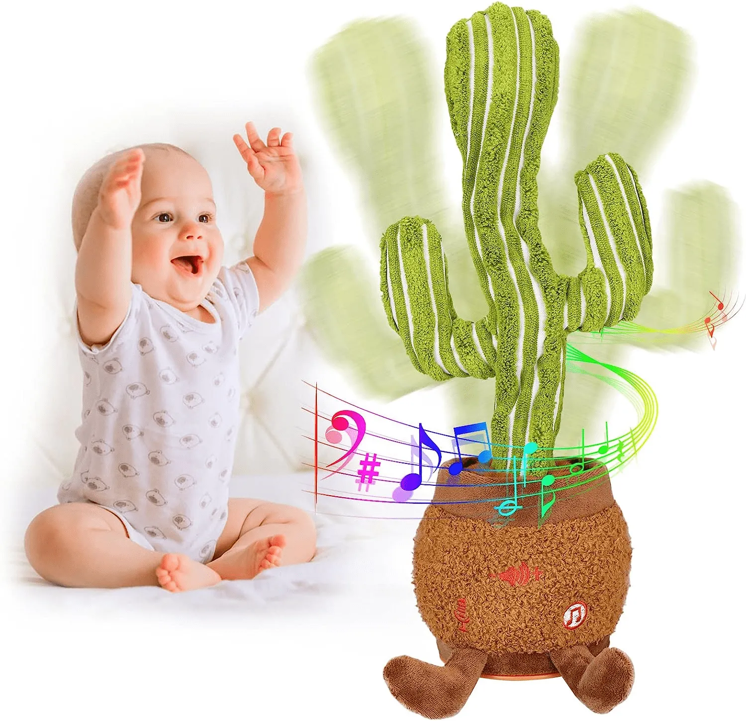 Singing Dancing Cactus Toy Repeat What You Say