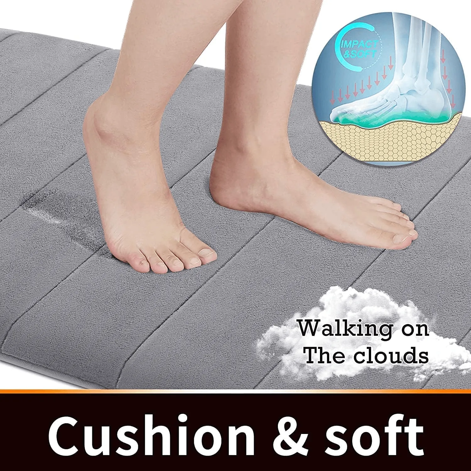 Memory Foam Bath Mat Large Size