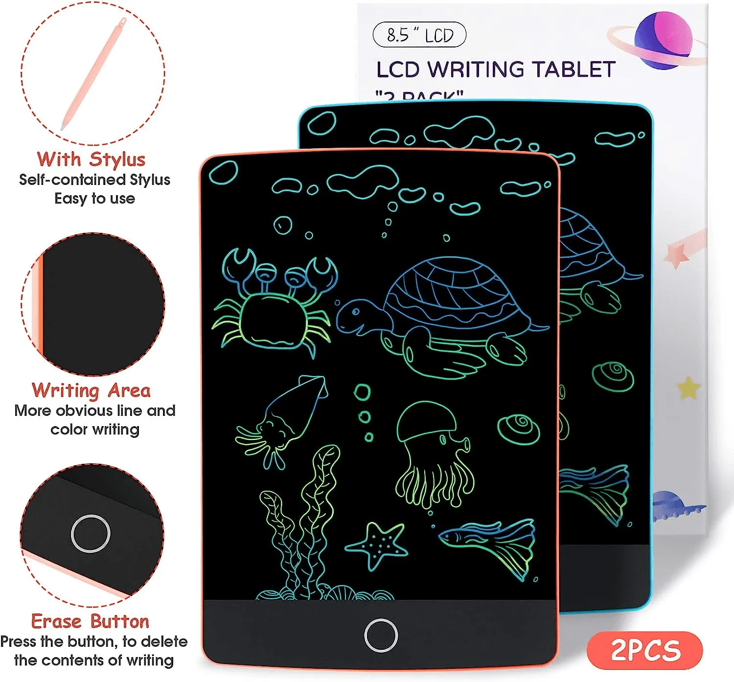 LCD Colorful Writing Tablet Drawing Board