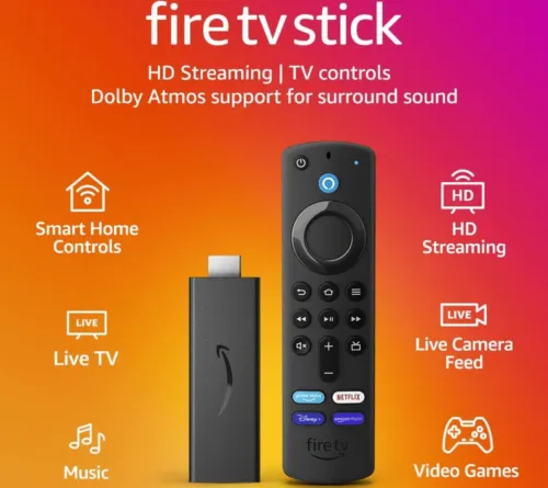 Fire TV Stick with Alexa Voice Remote HD streaming device