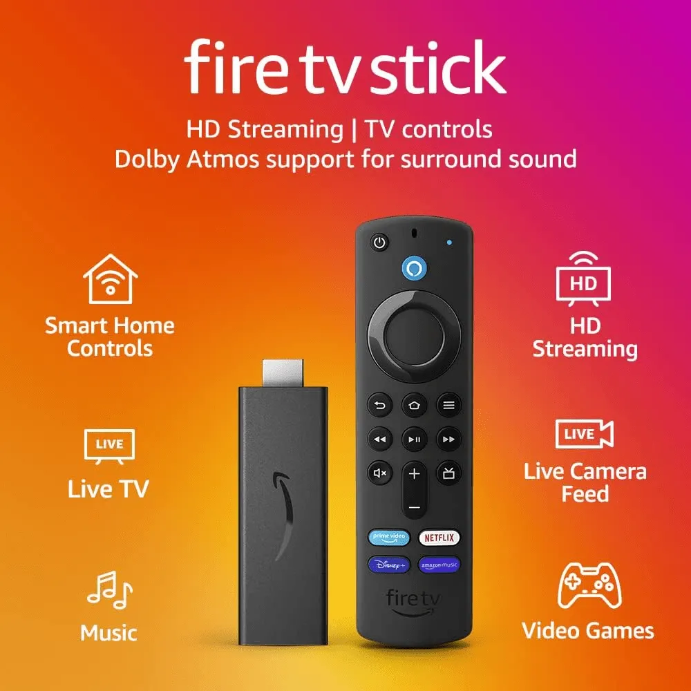 Fire TV Stick with Alexa Voice Remote HD streaming device